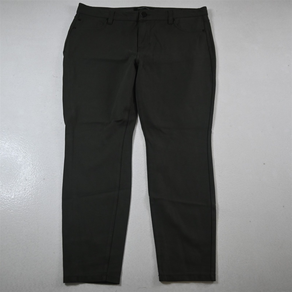 Liverpool Jeans Company Dark Green Ankle Crop Jeans